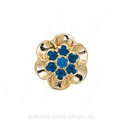 GS038 S - 14 Karat Gold Sapphire Slide 